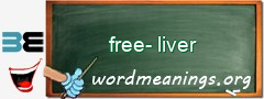 WordMeaning blackboard for free-liver